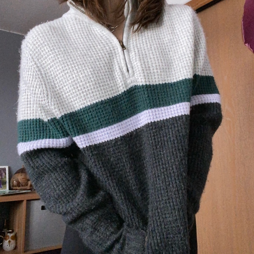 Goodfellow (M) super soft and warm quarter zip sweater